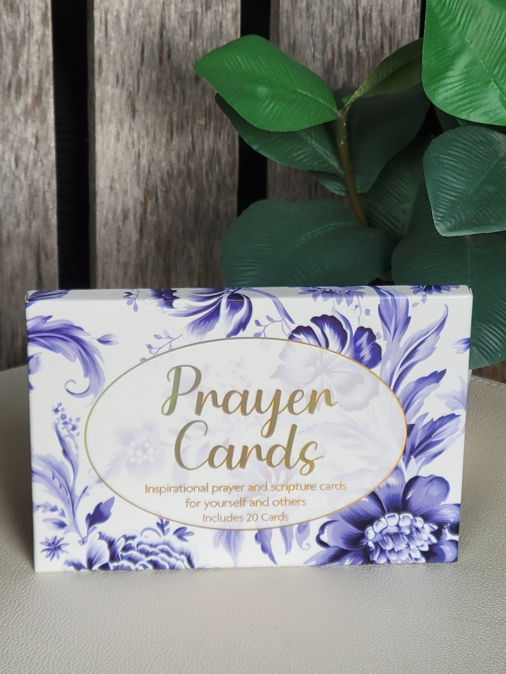 Prayer Cards - Purple Floral Inspirational Scripture Cards - Picture 2 of 3